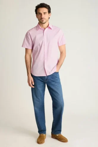 Añade un toque de estilo con el Riviera Short Sleeve Shirt de Bonobos