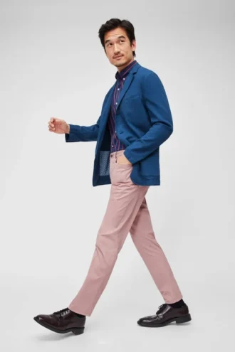 Blazer de algodón elástico