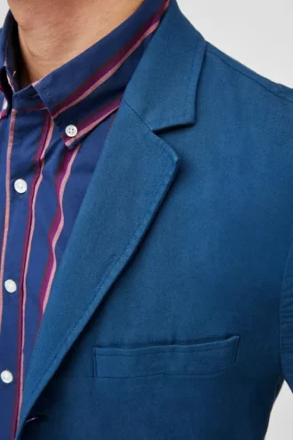 Blazer de algodón elástico