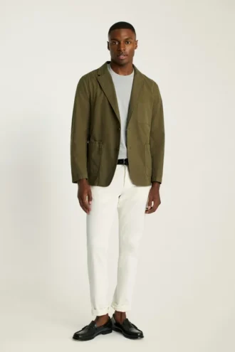 Blazer de algodón lavado Jetsetter-33317