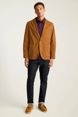 Blazer de algodón lavado Jetsetter-33317