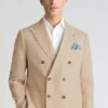 Blazer de doble botonadura de lino italiano Jetsetter