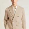 Blazer de doble botonadura de lino italiano Jetsetter