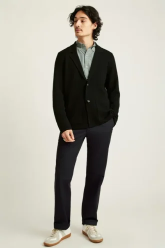 Blazer de suéter de merino