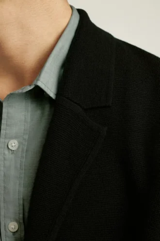 Blazer de suéter de merino