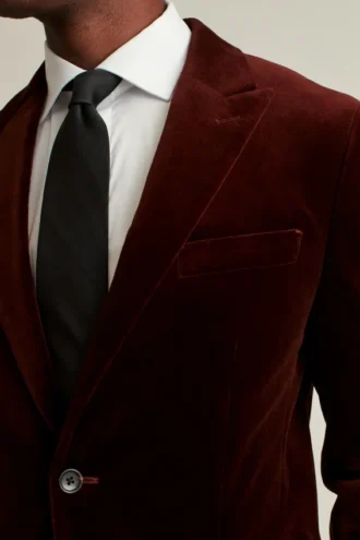 Blazer de terciopelo elástico italiano Jetsetter