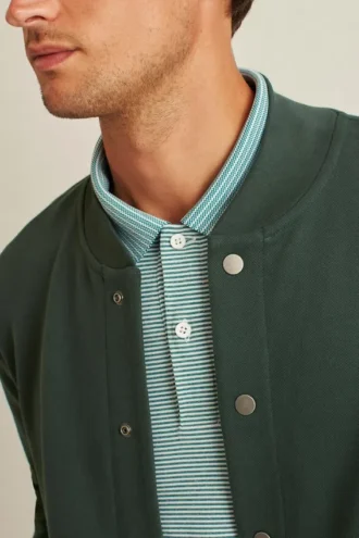 Bomber de felpa texturada