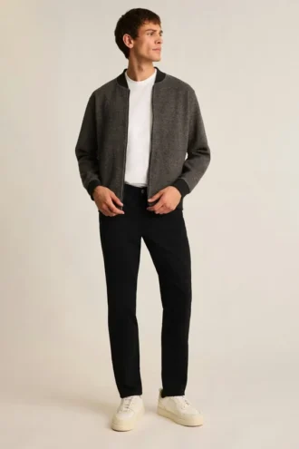 Bomber de mezcla de lana