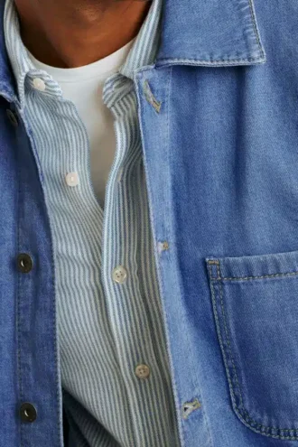 Camisa de denim de cáñamo