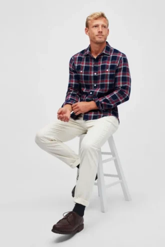 Camisa de franela para hombre