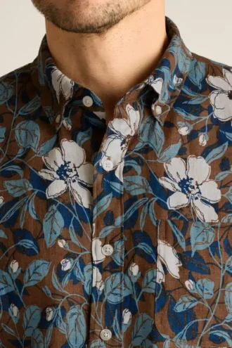 Camisa de manga corta con botones para hombre de Bonobos | Estilo Montauk sofisticado