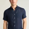 Camisa de manga corta con botones para hombre de Bonobos | Estilo Montauk sofisticado