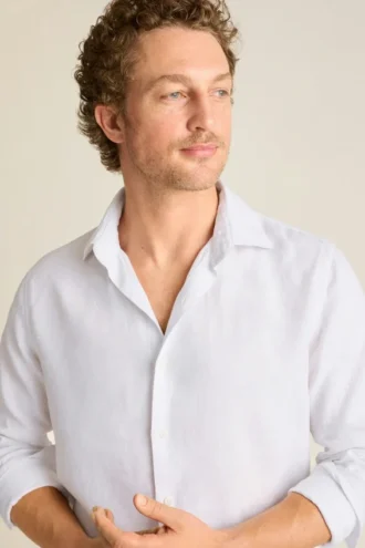 Camisa de vestir de cuello abierto para hombre de Bonobos | Corte Cooper casual refinado