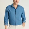 Camisa de vestir de cuello abierto para hombre de Bonobos | Corte Cooper casual refinado
