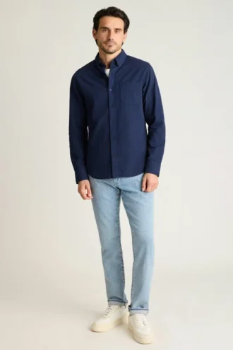 Camisa elástica para el día a día: Camisa de algodón con botones de Bonobos