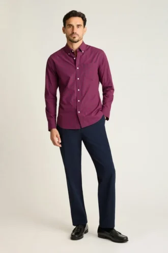 Camisa elástica para el día a día: Camisa de algodón con botones de Bonobos