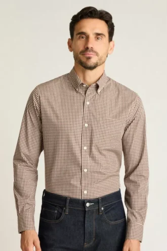 Camisa elástica para el día a día: Camisa de algodón con botones de Bonobos