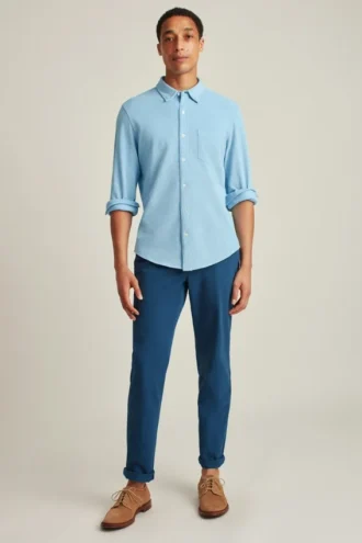 Camisa Oxford de punto