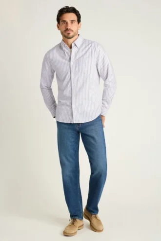 Camisa Oxford para el día a día: clásica camisa Oxford con botones