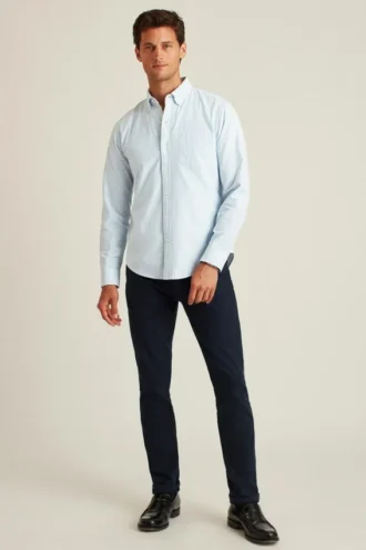 Camisa Oxford para el día a día: clásica camisa Oxford con botones