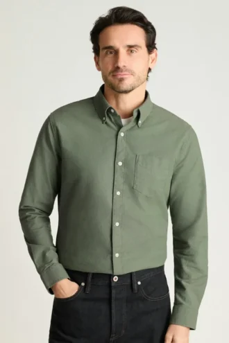 Camisa Oxford para el día a día: clásica camisa Oxford con botones
