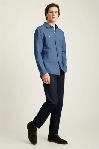 Camisa vaquera ligera de Bonobos para el día a día, estilo casual sofisticado