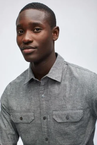 Camisas de cambray moteadas