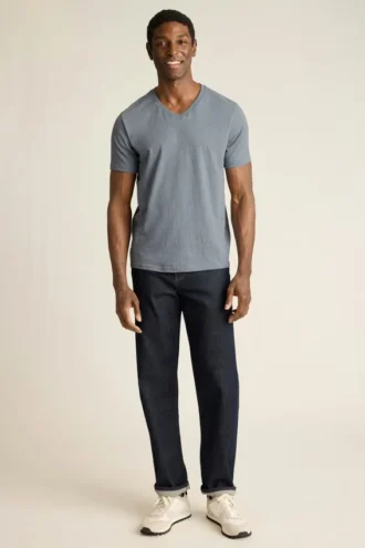 Camisas de cuello redondo y en V para hombre | Camiseta de algodón ultrasuave para el día a día