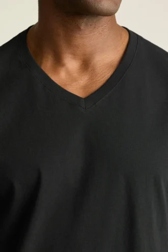 Camisas de cuello redondo y en V para hombre | Camiseta de algodón ultrasuave para el día a día