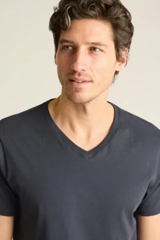 Camisas de cuello redondo y en V para hombre | Camiseta de algodón ultrasuave para el día a día
