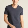 Camisas de cuello redondo y en V para hombre | Camiseta de algodón ultrasuave para el día a día