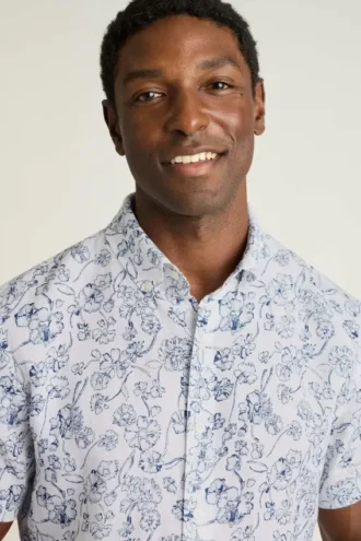 Camisas de lino de manga corta