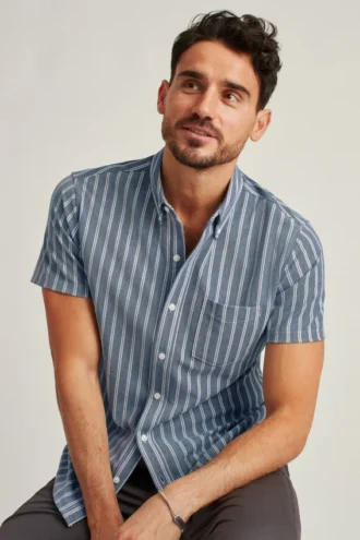 Camisas de manga corta de punto Oxford