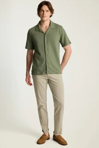 Camisas de punto waffle para hombre | Capas suaves y elegantes