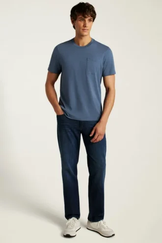 Camiseta con bolsillo de algodón orgánico