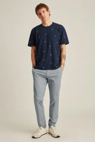 Camiseta estampada de peso medio