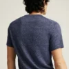 Camiseta Henley de lino italiano