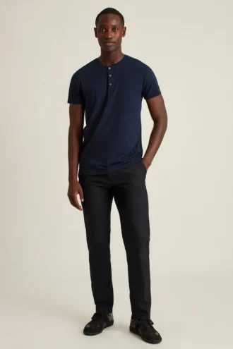 Camiseta Henley de manga corta Jetsetter Performance