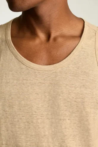 Camiseta sin mangas de lino