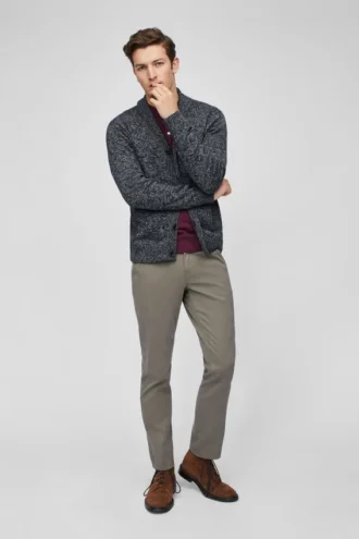 Cardigan chal de algodón y cachemira