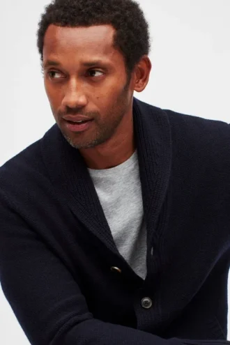 Cardigan chal de merino