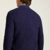 Cardigan de algodón de punto abierto