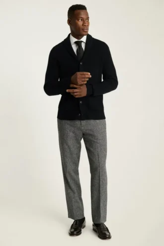 Cardigan de cachemira con cuello chal