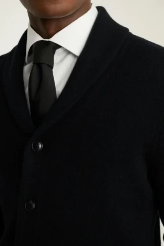 Cardigan de cachemira con cuello chal