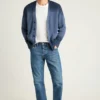 Cardigan de cachemira para hombre de Bonobos | Tejido de mezcla de algodón teñido por inmersión