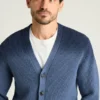 Cardigan de cachemira para hombre de Bonobos | Tejido de mezcla de algodón teñido por inmersión