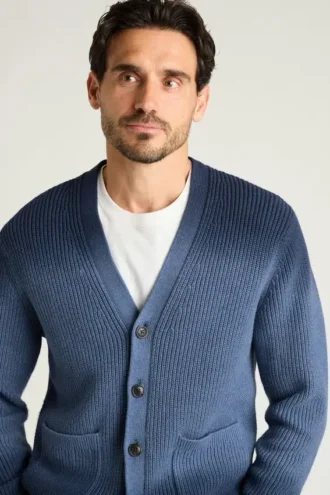 Cardigan de cachemira para hombre de Bonobos | Tejido de mezcla de algodón teñido por inmersión