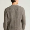 Cardigan de lino y algodón italiano para hombre
