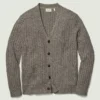 Cardigan de lino y algodón italiano para hombre