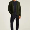 Cardigan de punto trenzado para hombre de Bonobos | Mezcla de merino, estilo tradicional